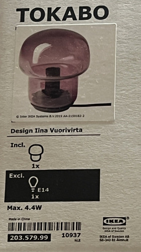 Ikea tokabo pilz tischlampe - pilz,